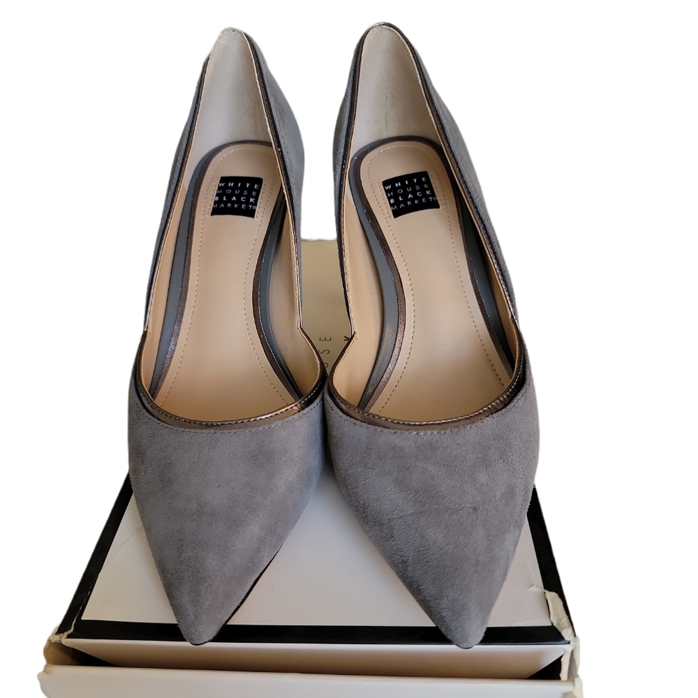 WHBM Emilia Smoked Pearl Heels